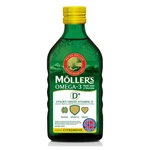 MÖLLER´S Omega 3 D+ olej z tresčej pečene s citrónovou príchuťou 250 ml