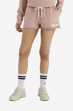 Bavlněné šortky Ellesse Colieur růžová barva, s aplikací, medium waist, SGM14015-PINK