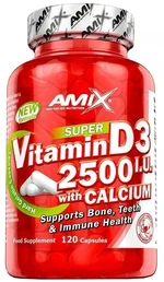 AMIX Vitamin D3 2500 I.U. s vápníkem 120 kapslí