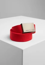 Canvas belts red