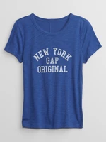 Modré dámske tričko GAP original New York