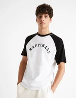 Celio Cotton T-Shirt Ceraglan Happiness - Men