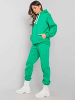 Green two-piece cotton set by Alicia