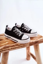 Kids fabric sneakers BIG STAR KK374069 Black