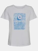 White T-shirt with print Noisy May Nate - Women