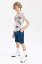 DEFACTO Boy Regular Fit Sweatshirt Fabric Shorts