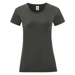 Iconic Women's Graphite T-shirt in combed cotton Fruit of the Loom