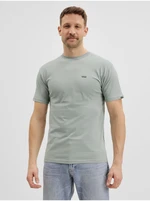 Light Green Men's T-Shirt VANS Mn Left Chest Logo Tee - Men