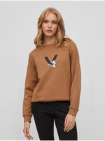 Brown Sweatshirt VILA Smurfy - Women