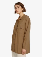 Brown Ladies Shirt Light Jacket Tom Tailor Denim - Women