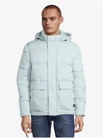 Light blue men's quilted jacket Tom Tailor Denim Clean Puffer - Men