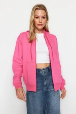 Trendyol Fuchsia Knitted Sweatshirt