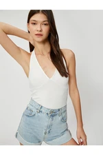 Koton Crop Corduroy Singlets, Halterneck