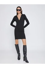 Koton Mini Knitwear Dress Polo Neck