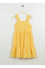 Koton Plain Yellow Girls' Long Dress 3skg80075aw