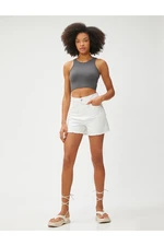 Koton Crop Singlets, Corduroy, Halterneck Sleeveless