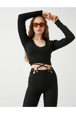 Koton Crop Knitwear Sweater Long Sleeve