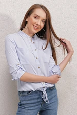 Bigdart 3619 Lace-Up Shirt - Blue