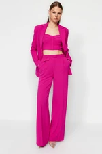 Trendyol Fuchsia Wide Leg Trousers with Accessory