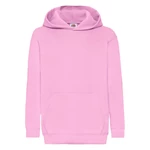 Pink children's sweatshirt Classic kangaroo Fruit of the Loom