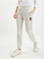 Cream Women's Sweatpants Tommy Hilfiger Monogram - Women