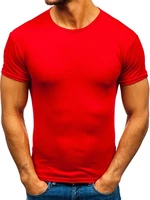 Pánské tričko bez potisku 0001 - červená,