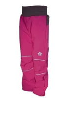 Girls' softshell pants - fuchsia-gray