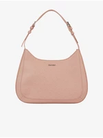 Pink women's patterned handbag by Calvin Klein