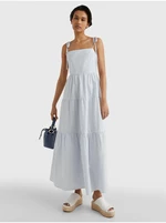 Light Blue Women's Striped Maxi Dress Tommy Hilfiger Pop Stripe