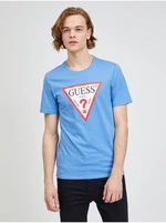 Blue men's T-shirt Guess