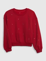 Red Girls' Patterned Sweatshirt GAP