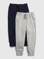 Set of two boys' sweatpants in navy blue and gray GAP