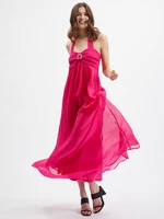 Pink women's maxi dress ORSAY