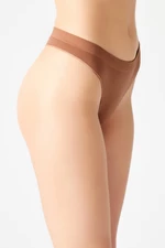 LOS OJOS Brown Seamless Thong Panties Thong