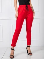 Women's red sweatpants