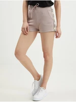 Beige women's tracksuit shorts Guess Britney