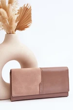 Women's Wallet with Magnet Beige Harmale