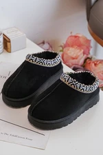 Children's Insulated Slippers Black Olivane