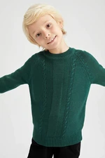 DEFACTO Boy Regular Fit Crew Neck Knitwear Sweater