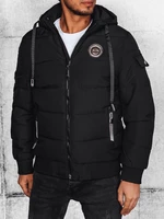 Men's Black Quilted Jacket Dstreet