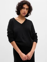 GAP Knitted sweater with V-neck - Women