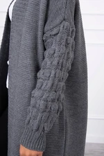 Sweater with bubbles on the sleeve made of graphite