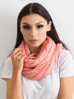 Lightweight coral scarf with rhinestone appliqué