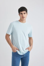 DEFACTO New Regular Fit Crew Neck Short Sleeve 100% Cotton Basic T-Shirt