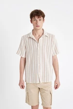 DEFACTO Regular Fit Striped Short Sleeve Shirt