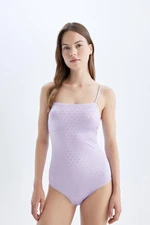 DEFACTO Fall in Love Regular Fit Thin Strap Stone Swimsuit