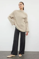 Trendyol Ecru Different Colored Sweater-Pants Knitwear Top-Bottom Set