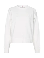 Tommy Hilfiger Sweatshirt - REG HIGH SHINE EMB C white