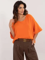 Orange oversize sweater