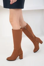 Soho Tan Suede Women's Boots 17548